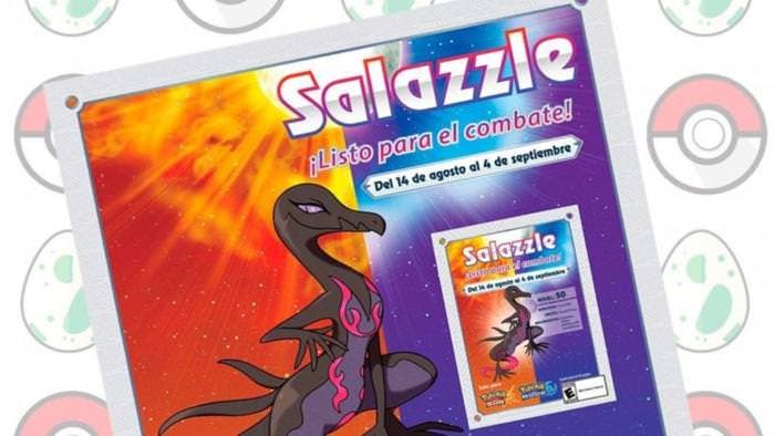 El evento de distribución de Salazzle para Pokémon Sol y Luna también llegará a varios países de Latinoamérica