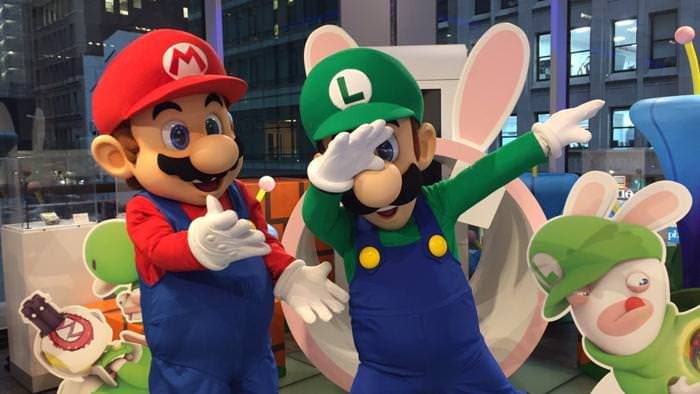 Fotos del evento de lanzamiento de Mario + Rabbids Kingdom Battle en la Nintendo NY