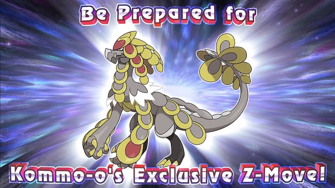 Kommo-o contará con un Movimiento-Z especial en Pokémon Ultrasol y Ultraluna