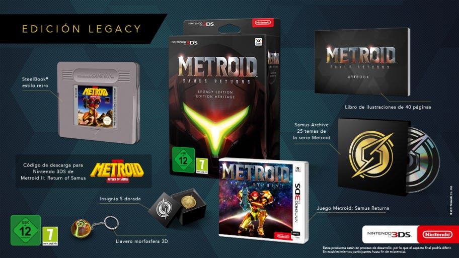 Unboxing de la Edición Legacy de Metroid: Samus Returns