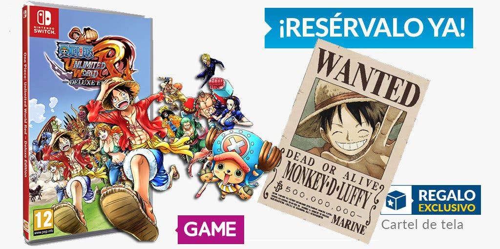 Reserva One Piece: Unlimited World Red Deluxe Edition en tiendas GAME y llévate este regalo exclusivo