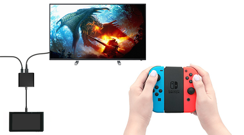 Un accesorio permite conectar la Nintendo Switch a un televisor sin el Dock