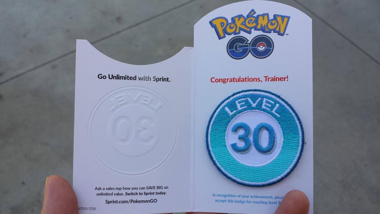 Sprint está regalando estas geniales insignias de nivel a los jugadores de Pokémon GO