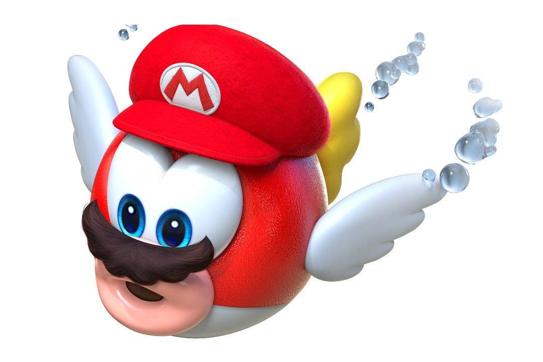 Nuevo arte de Super Mario Odyssey donde puede verse a un Cheep Cheep capturado