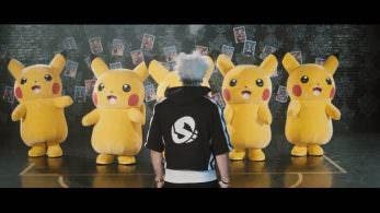 Este vídeo promocional del JCC Pokémon enfrenta al Equipo Pikachu y al Team Skull en un concurso de baile
