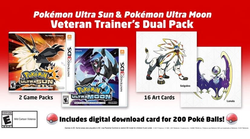 Anunciado el Veteran Trainer’s Dual Pack de Pokémon Ultrasol y Ultraluna para América