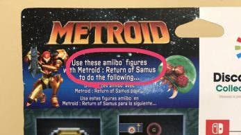 La caja de los nuevos amiibo de Metroid viene con el nombre de Metroid: Samus Returns mal escrito