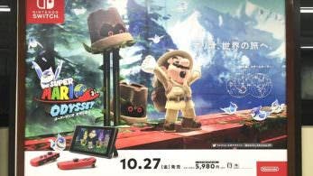 Comienzan a aparecer los primeros carteles publicitarios de Super Mario Odyssey en Japón