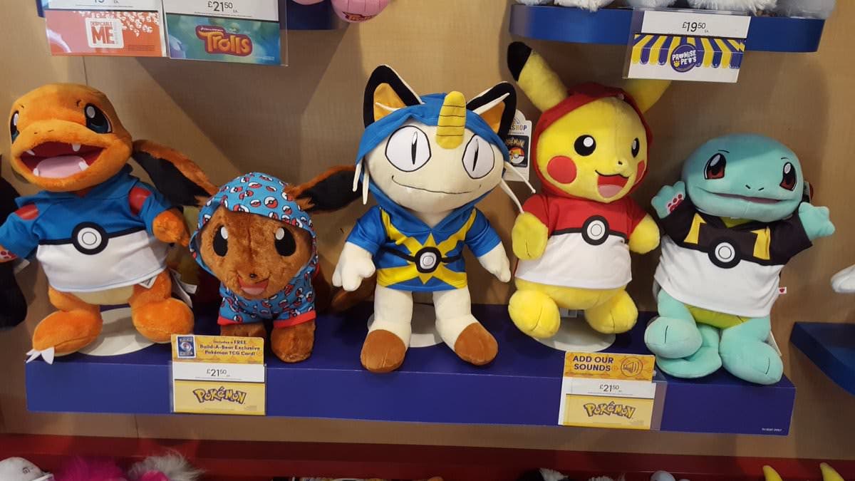 Meowth se suma a la gama de peluches Pokémon de Build-A-Bear