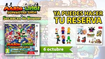 Regalos por la reserva de Mario & Luigi: Superstar Saga + Secuaces de Bowser en diversas tiendas
