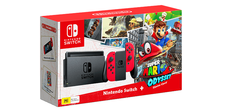 El pack de Nintendo Switch con Super Mario Odyssey incluirá una versión física del juego en Australia