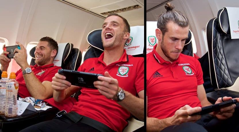 La Selección de fútbol de Gales también ameniza sus viajes con Nintendo Switch