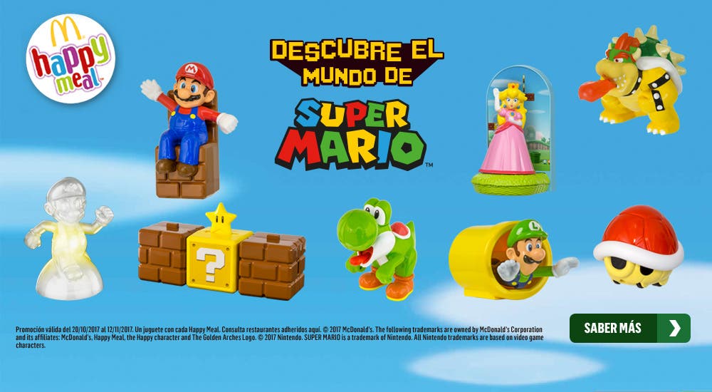 Estos juguetes de Super Mario ya están disponibles en los Happy Meals de Mc Donald’s en España