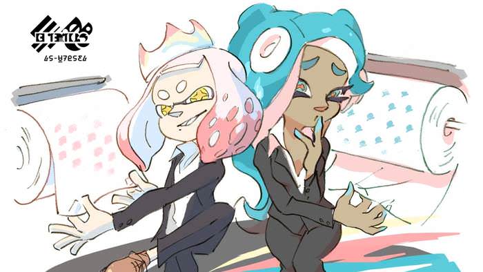 Así luce el arte oficial de Perla y Marina para el próximo Splatfest europeo de Splatoon 2