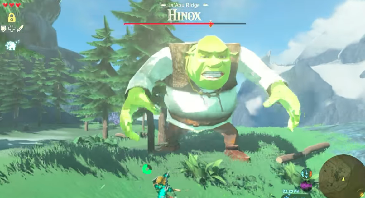 ¿Link contra Shrek? Este mod de Zelda: Breath of the Wild te permite un combate épico