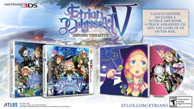 Atlus comparte un unboxing de la edición de lanzamiento americana de Etrian Odyssey V