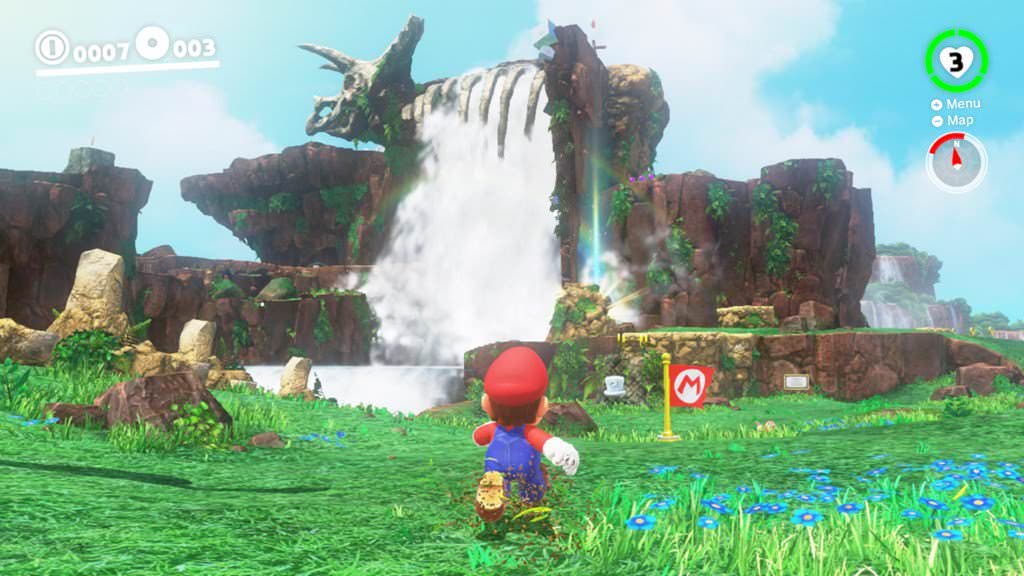 Nuevo gameplay del Cascade Kingdom de Super Mario Odyssey