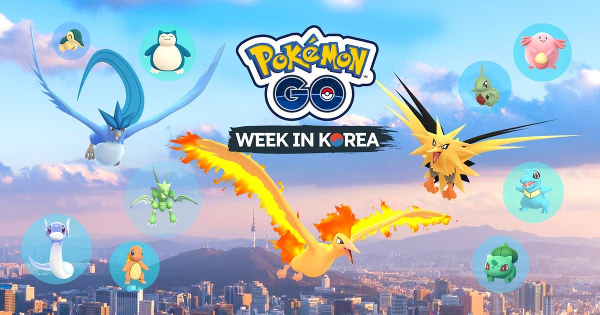 Anunciada la Pokémon GO Week para Corea
