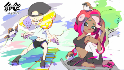 Así luce el arte de Perla y Marina para el próximo Splatfest japonés de Splatoon 2