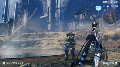 Echad un vistazo a la torre de turbina geotérmica del titán Mor Ardain de Xenoblade Chronicles 2