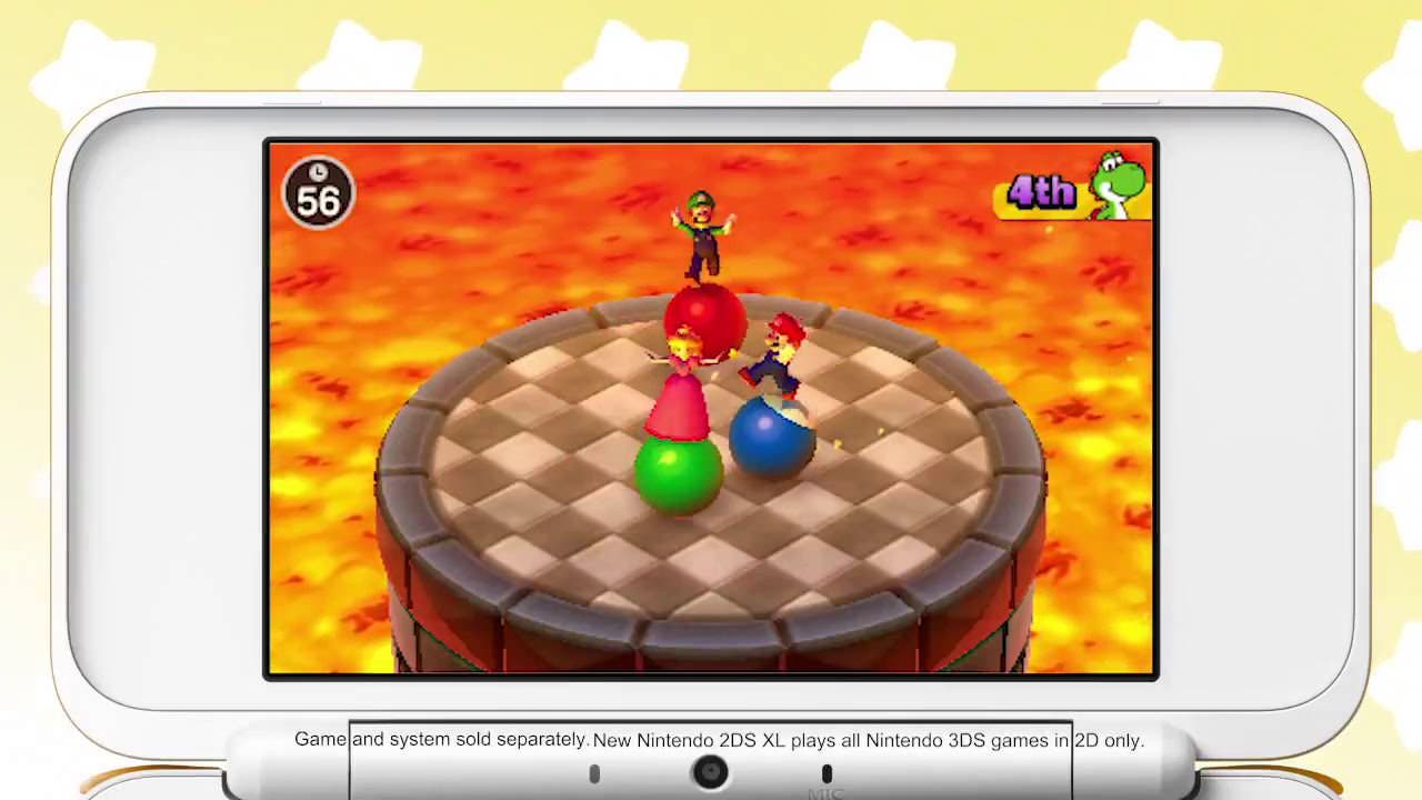 El clásico minijuego Pelotas de Choque se deja ver en Mario Party: The Top 100