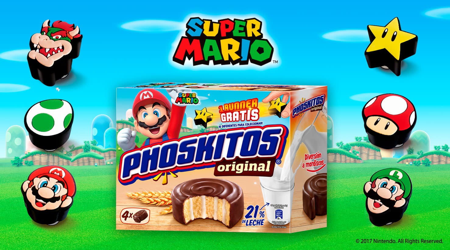 La última promoción de Phoskitos permite hacernos con runners de Super Mario