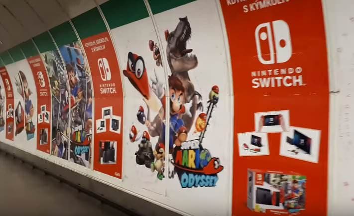 El metro de Praga se deja seducir por Nintendo Switch