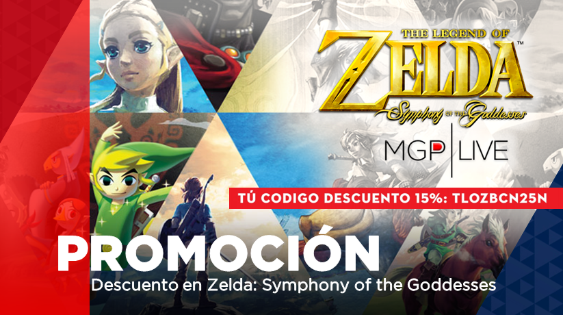 ¡Consigue un 15% de descuento en Zelda: Symphony of the Goddesses con el código TLOZBCN25N!