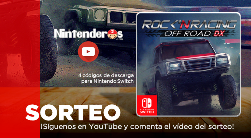 ¡Sorteamos 4 códigos de Rock ‘N Racing Off Road DX para Nintendo Switch!