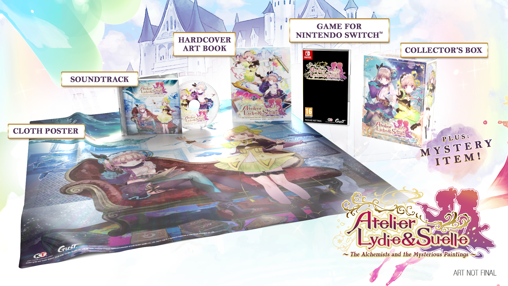 [Act.] Unboxing de la edición limitada de Atelier Lydie & Suelle: The Alchemists and the Mysterious Paintings, nuevo gameplay