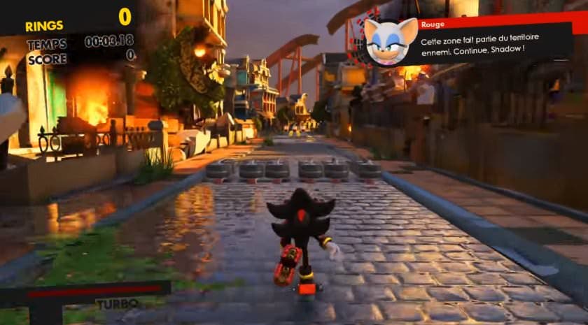 Gameplay del DLC de Shadow de Sonic Forces