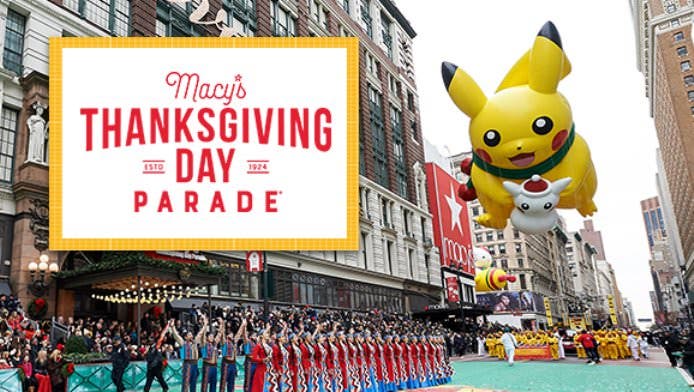 Pikachu regresa un año más al Desfile del Día de Acción de Gracias de Macy’s