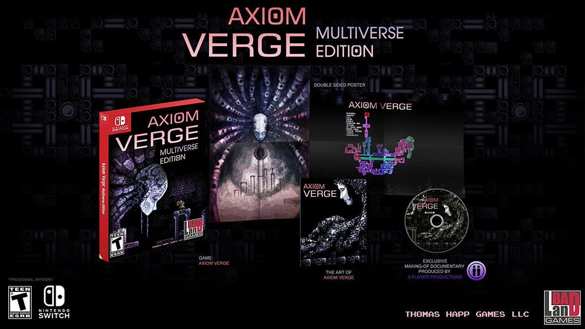 La edición en formato físico de Axiom Verge para Switch llegará el 21 de noviembre a Norteamérica