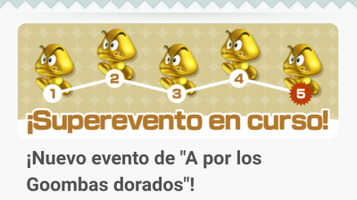 Super Mario Run recibe el evento A por los Goombas dorados