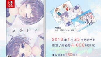 [Act.] La versión física de VOEZ incluirá tres tarjetas IC gratuitas en Japón, tráiler