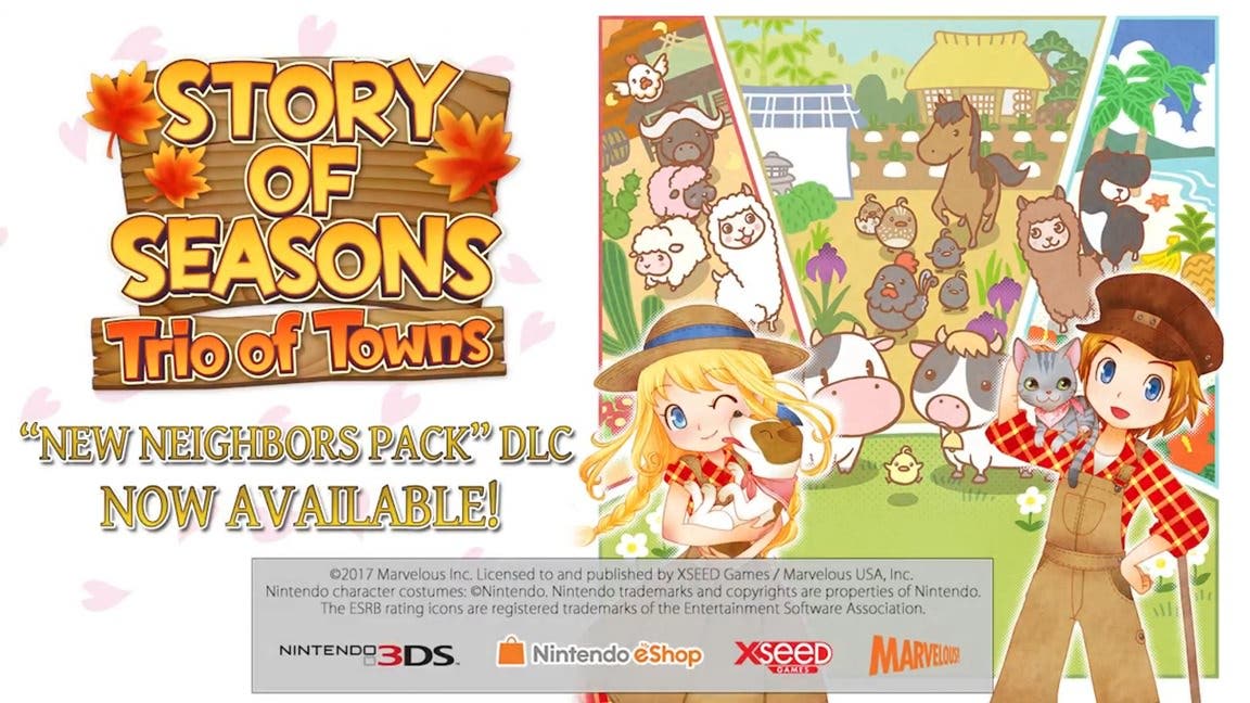 [Act.] Tráiler del DLC “New Neighbors Pack” de Story of Seasons: Trio of Towns