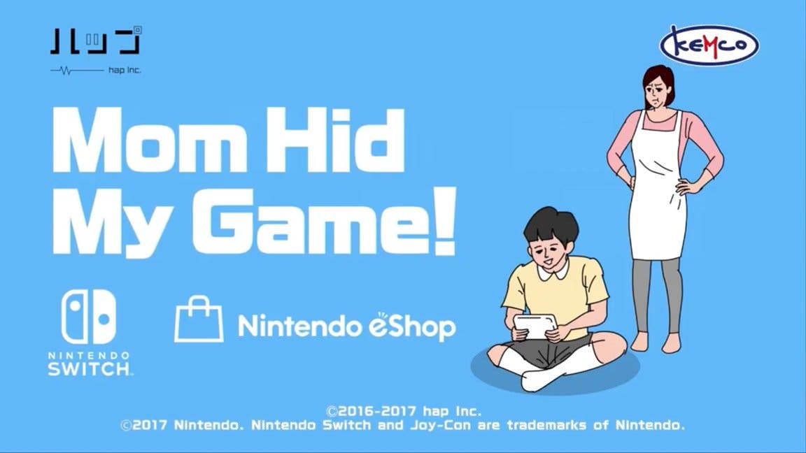 El título de Mom Hid My Game! se cambió para el lanzamiento en Nintendo Switch y 3DS