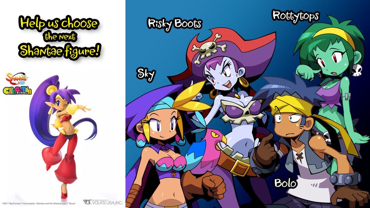 WayForward está preguntando qué figura de la serie Shantae nos gustaría ver a continuación