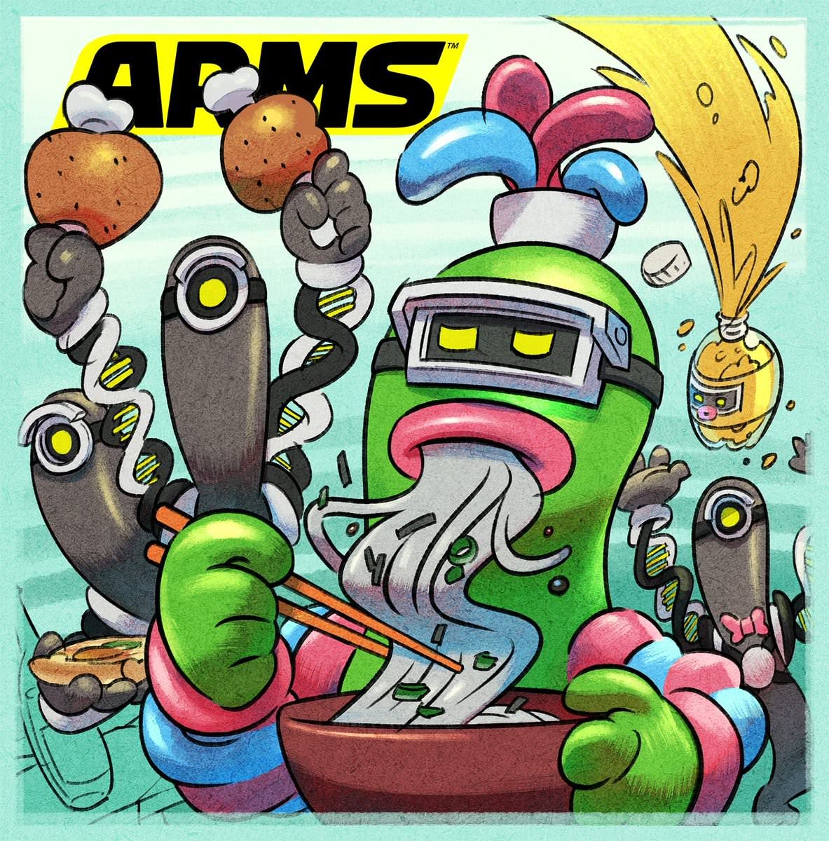 Arte oficial de Año Nuevo de ARMS y fondos de pantalla de Super Mario Odyssey para enero