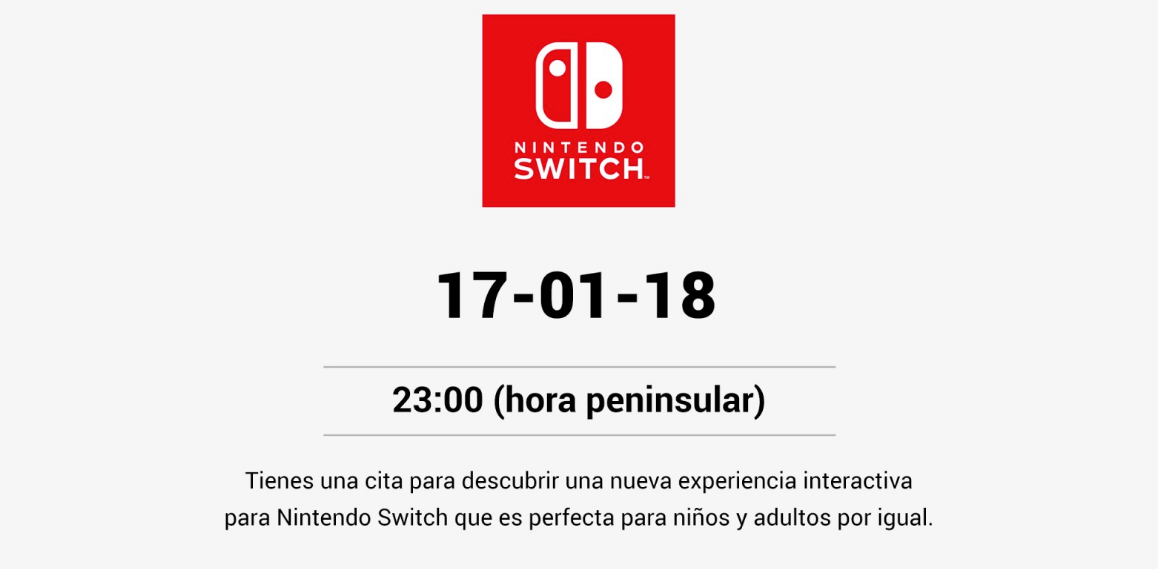 Nintendo presentará una nueva manera de jugar con Nintendo Switch a las 23h (hora peninsular española)