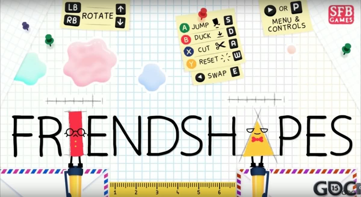 Este vídeo nos muestra cómo lucía Friendshapes, el prototipo original de Snipperclips