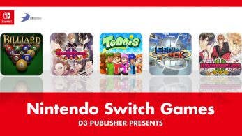 D3 Publisher confirma el lanzamiento de 5 títulos en la eShop de Nintendo Switch