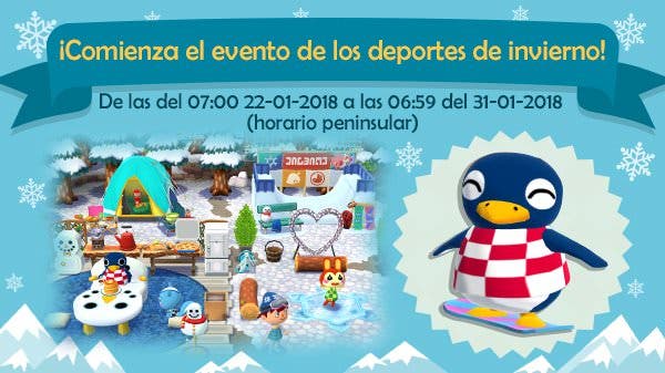 El evento de los deportes de invierno ya ha comenzado en Animal Crossing: Pocket Camp