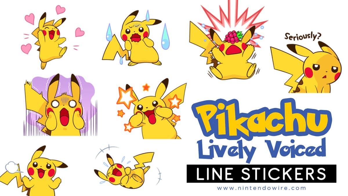 Nuevos stickers de voces para Pikachu en Line