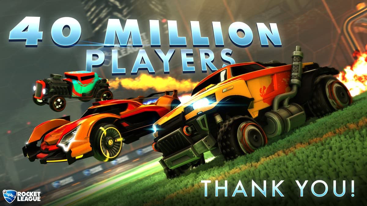 Rocket League alcanza los 40 millones de jugadores en todo el mundo