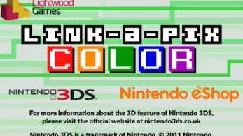 Link-a-Pix Color llega este jueves a la eShop de Nintendo 3DS