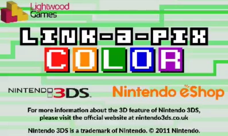 Link-a-Pix Color llega este jueves a la eShop de Nintendo 3DS
