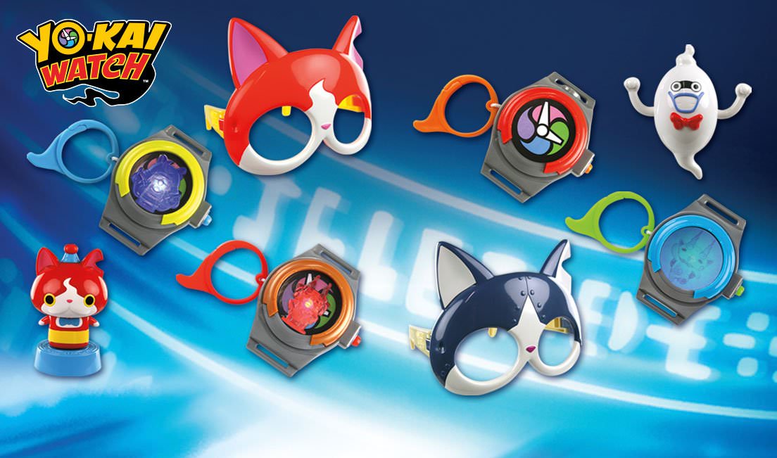 [Act.] Nuevos juguetes de Yo-kai Watch incluidos en los Happy Meals de los McDonald’s estadounidenses, unboxing