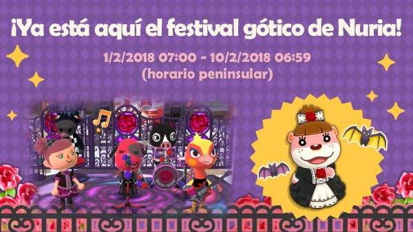 El festival gótico de Nuria arranca en Animal Crossing: Pocket Camp