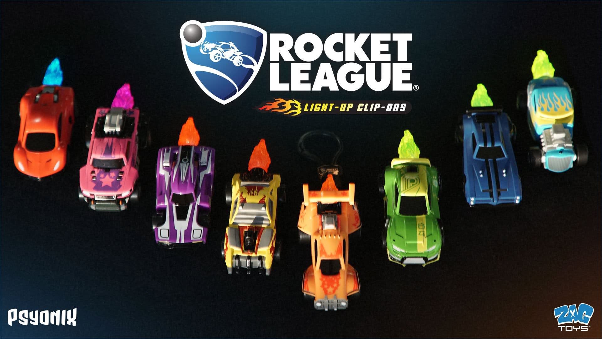 La nueva línea de coches de juguete de Rocket League, Light-Up Clip-On, llegará en marzo
